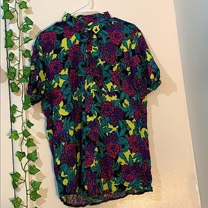NWOT Floral Button Down